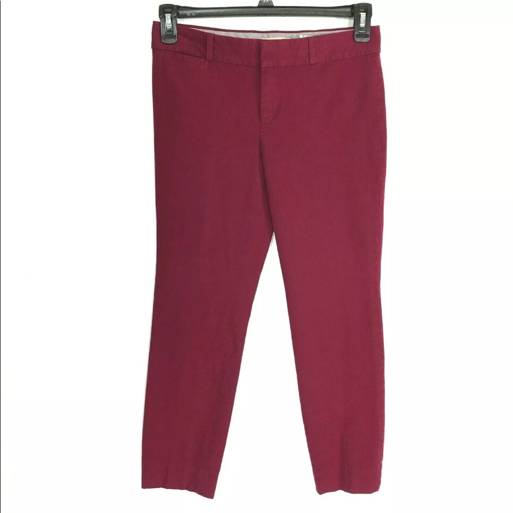 Banana Republic‎ Sloan Pant Skinny Ankle 2 S Red